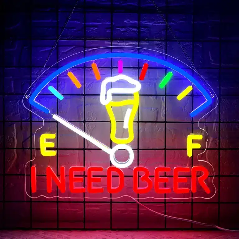 Neon I Need Beer 1