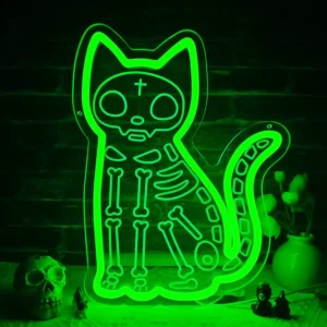 Neon Chat Squelette 1