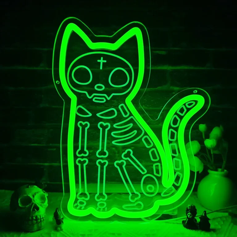 Neon Chat Squelette 1