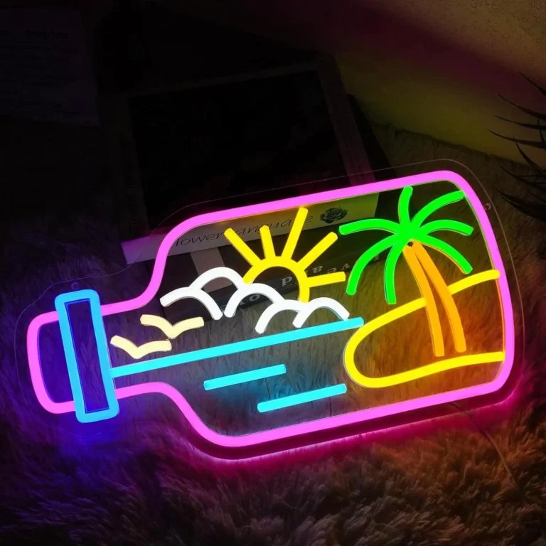 Neon Bouteille Plage 2