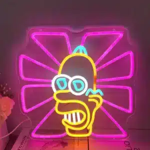 Neon Monsieur scintillant Homer Simpson 1