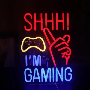 Neon Shhh I'm Gaming 1