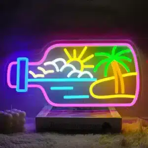 Neon Bouteille Plage 1