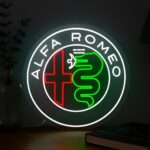 neon logo alfa romeo