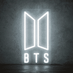 neon logo bts
