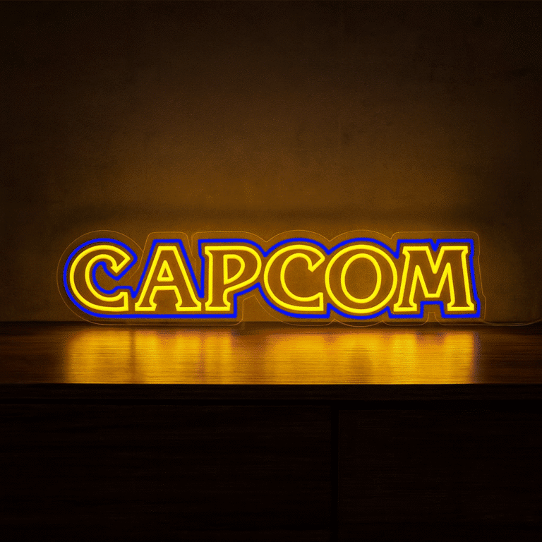 neon logo capcom