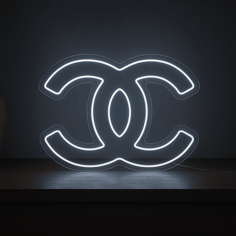 neon logo chanel