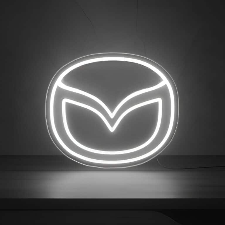 neon logo mazda