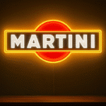 neon logo martini