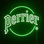 neon logo perrier