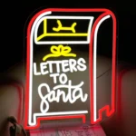 Neon Letters To Santa 1