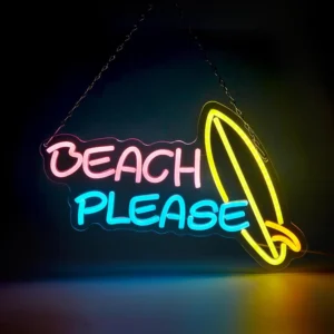 Neon Beach Please Surf 1