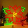 Neon Fleur de Poinsettia (Étoile de Noël) 1