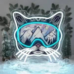 Neon Chat Masque de Ski 1