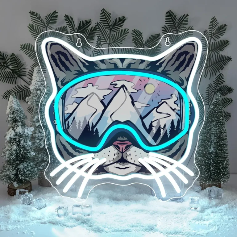 Neon Chat Masque de Ski 1