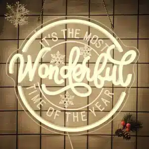 Neon It's the most wonderful time of the year 1