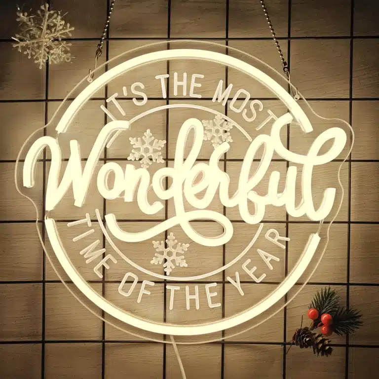 Neon It's the most wonderful time of the year 1