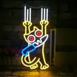 Neon Chat Couteau 1