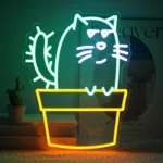 Neon Chat Cactus 1