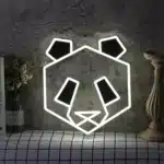 Neon Panda Géométrique 1