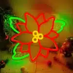 Neon Fleur de Poinsettia (Étoile de Noël) 2