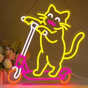 Neon Chat Trottinette 1
