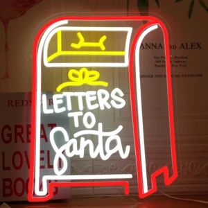 Neon Letters To Santa 2