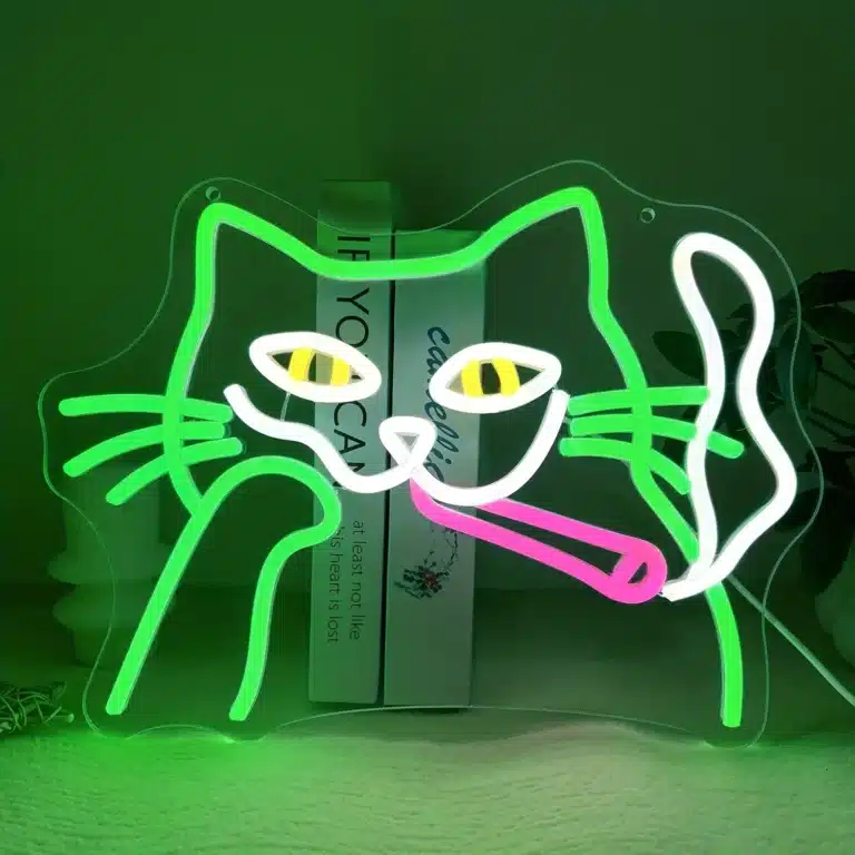 Neon Chat Fumeur 1