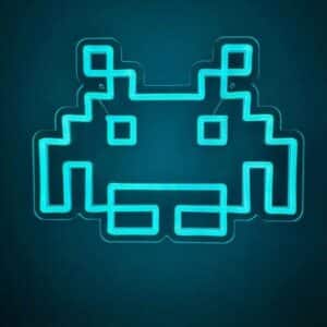 Neon Alien Space Invaders