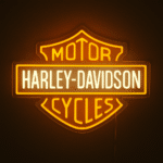 Neon Logo Harley Davidson