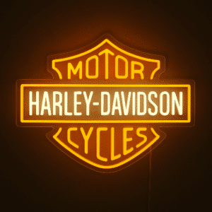 Neon Logo Harley Davidson