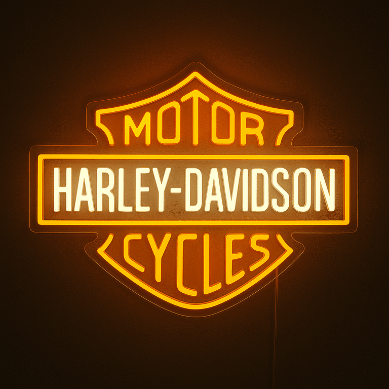 Neon Logo Harley Davidson