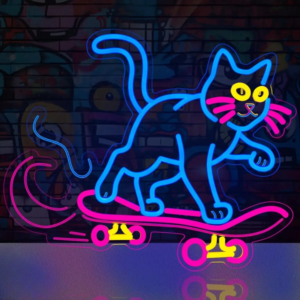 Neon Chat Skateboard