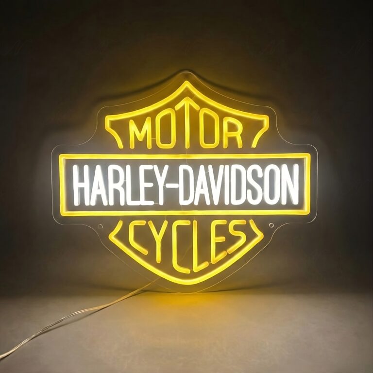 neon harley davidson
