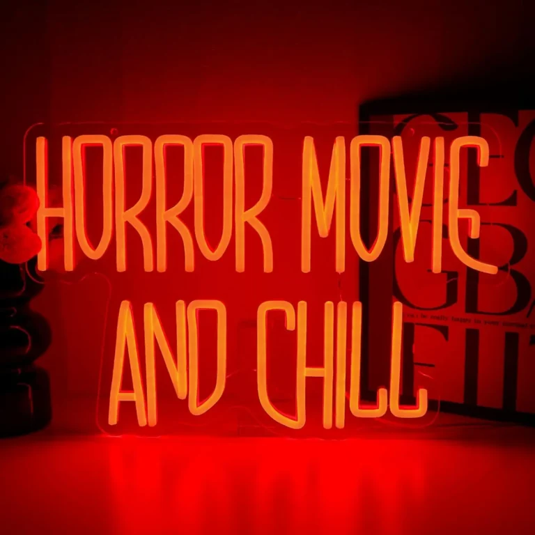 Neon Horror Movie And Chill 1