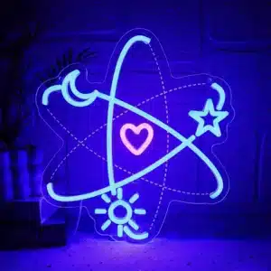 Neon Symboles Cosmiques Coeur 1