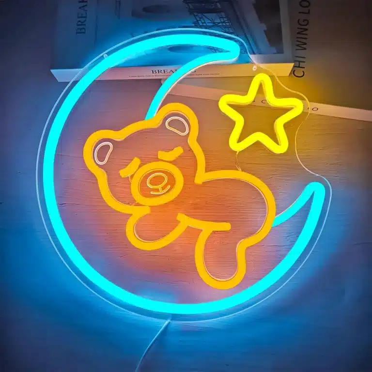 Neon Ourson Lune 2