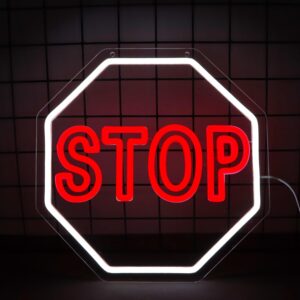 Neon Panneau STOP