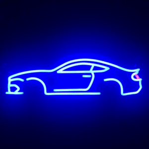 Neon Mustang Shelby GT500