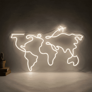 Neon Carte du Monde