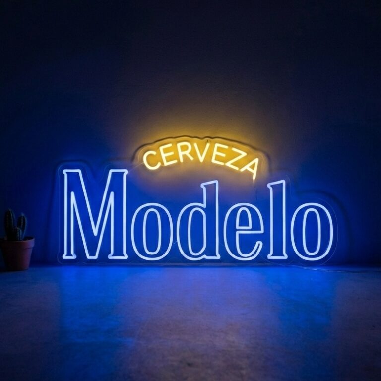 neon cerveza modelo