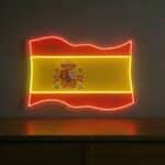 neon drapeau espagnol