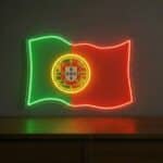 neon drapeau portuguais