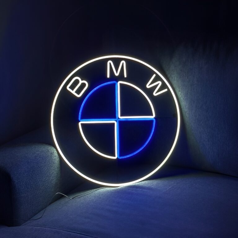 neon embleme bmw rond 2