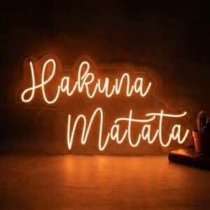Neon Hakuna Matata