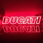neon logo ducati