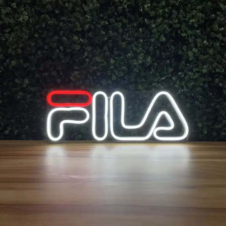 neon logo fila