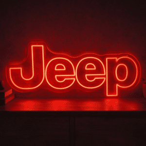 Neon Logo Jeep