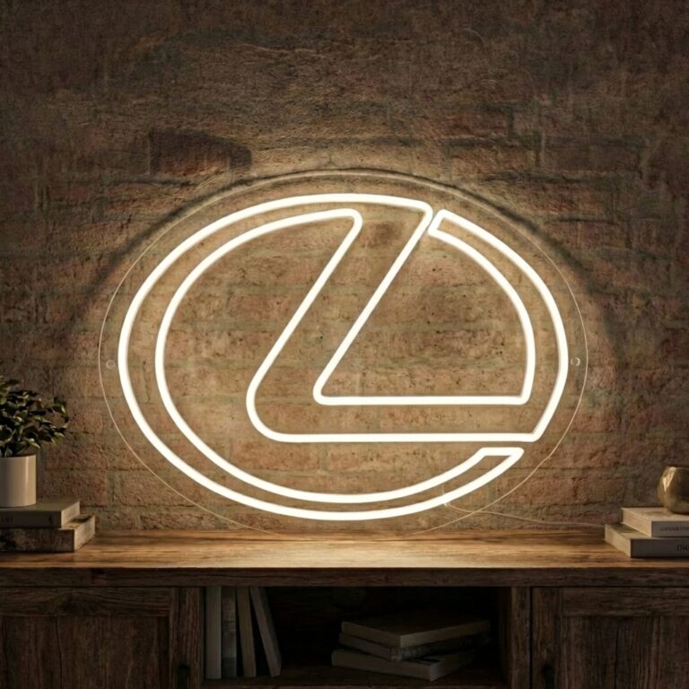 neon logo lexus