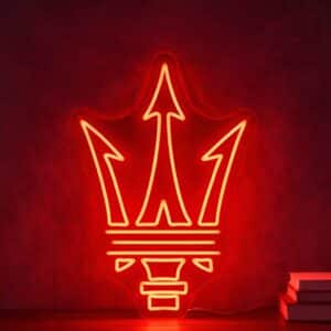 Neon Logo Maserati
